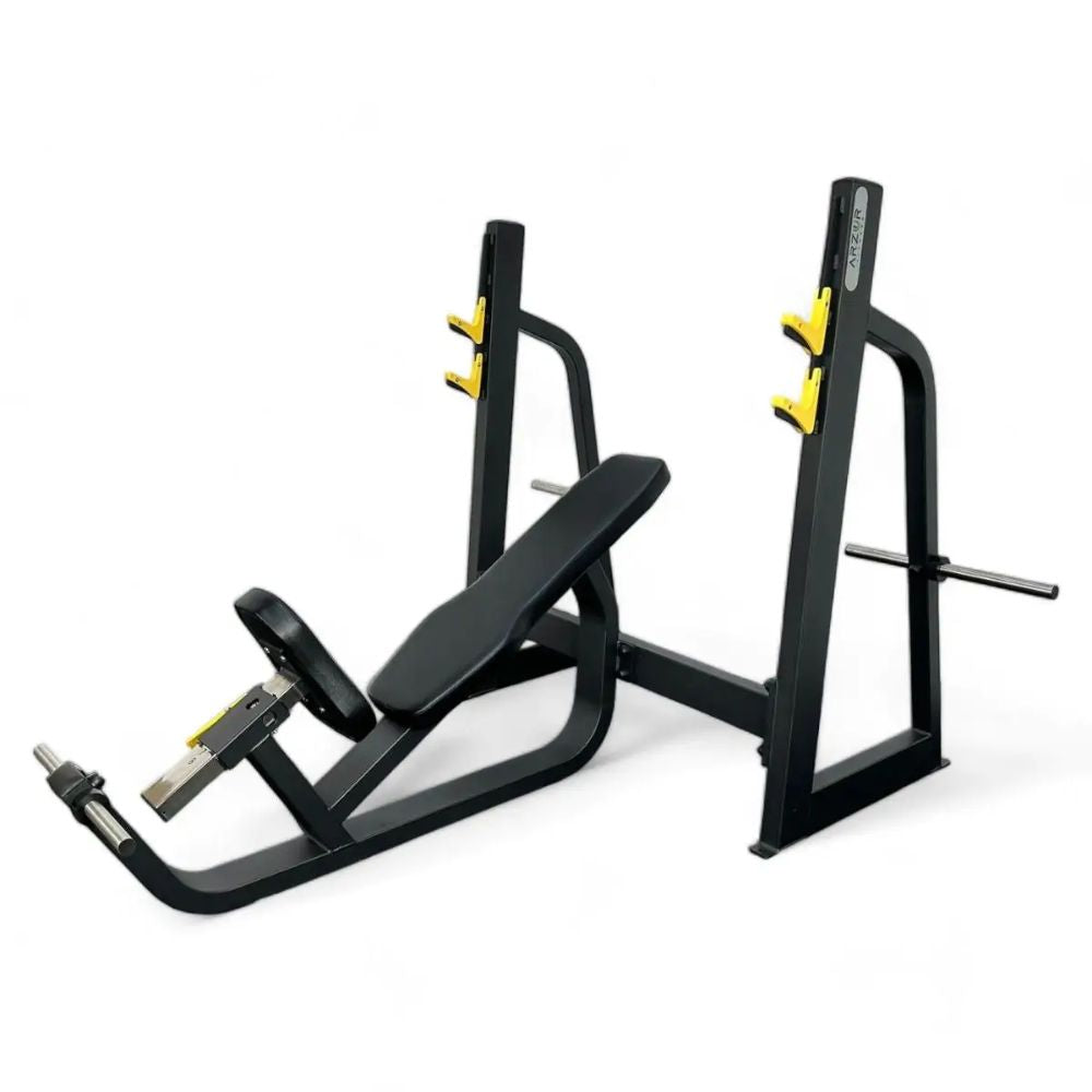 Banco Supino Inclinado com Suporte Linha Hard - Rope Store #