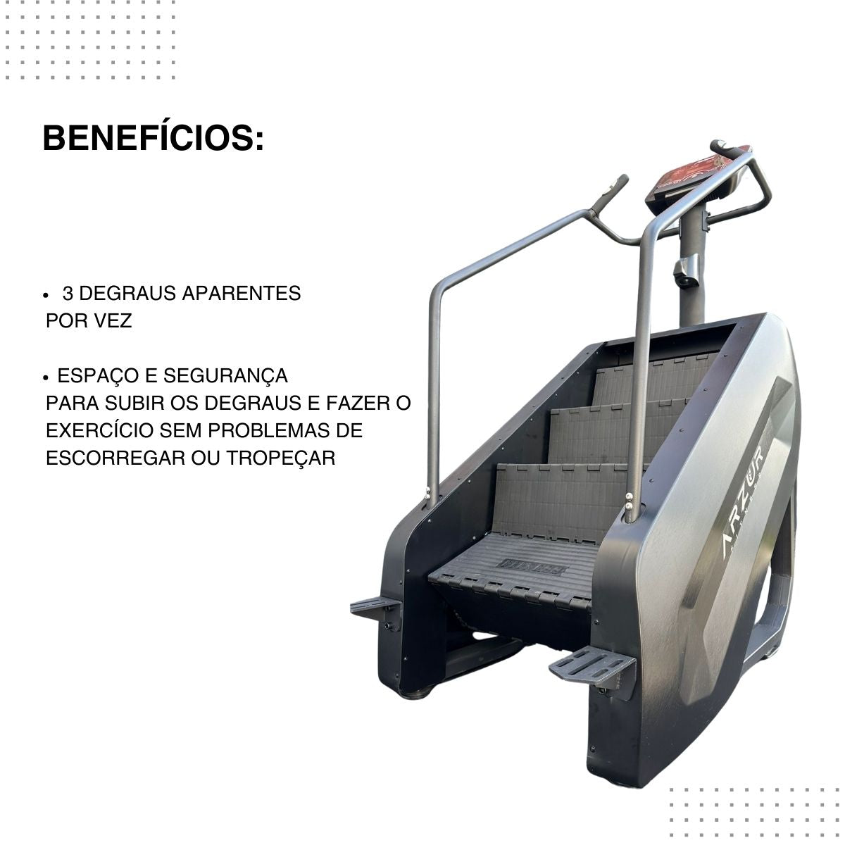 Simulador de Escada Academia Stair Climber Linha Hard Pré Venda - Rope Store #