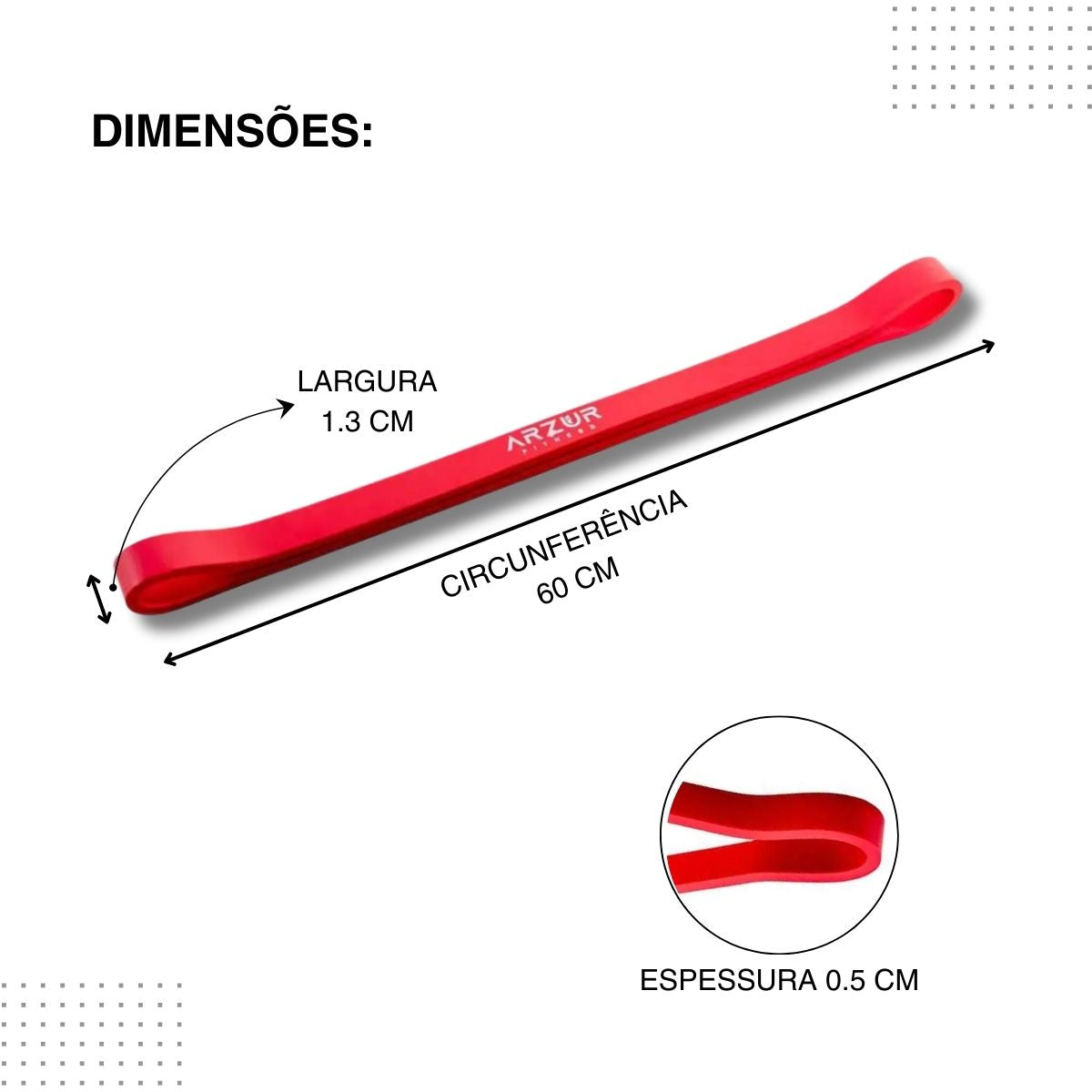 Kit 3 Super Mini Bands Tensão Leve, Médio e Forte Arzur Fitness - Rope Store #