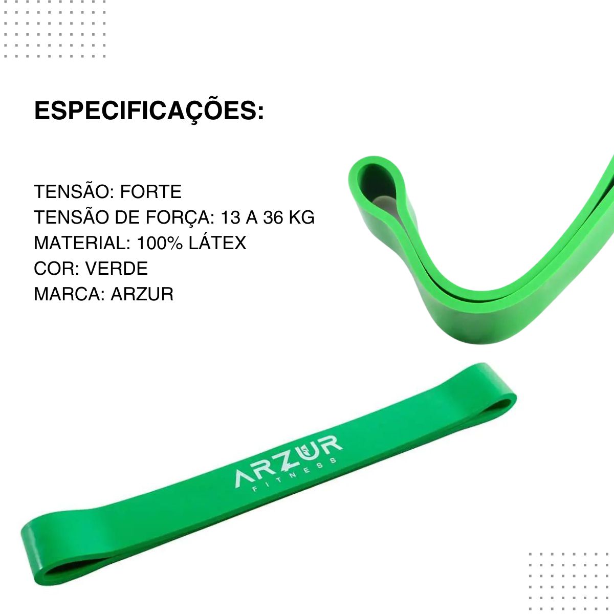 Kit 3 Super Mini Bands Tensão Leve, Médio e Forte Arzur Fitness - Rope Store #