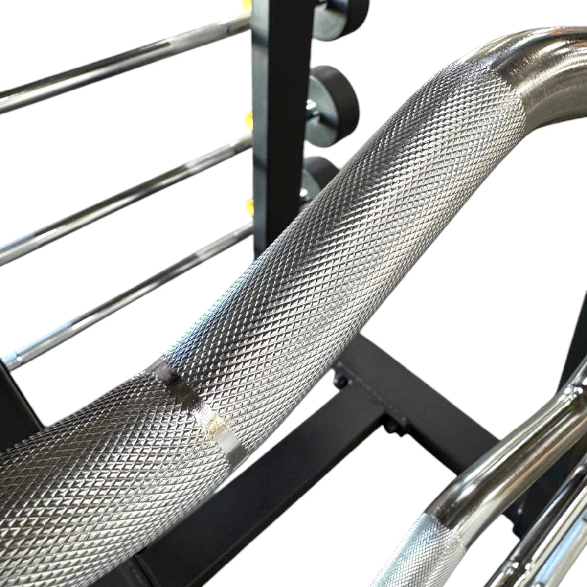 Kit Barra Montada Emborrachada 10,15,20,25,30 kg com Suporte - Rope Store #