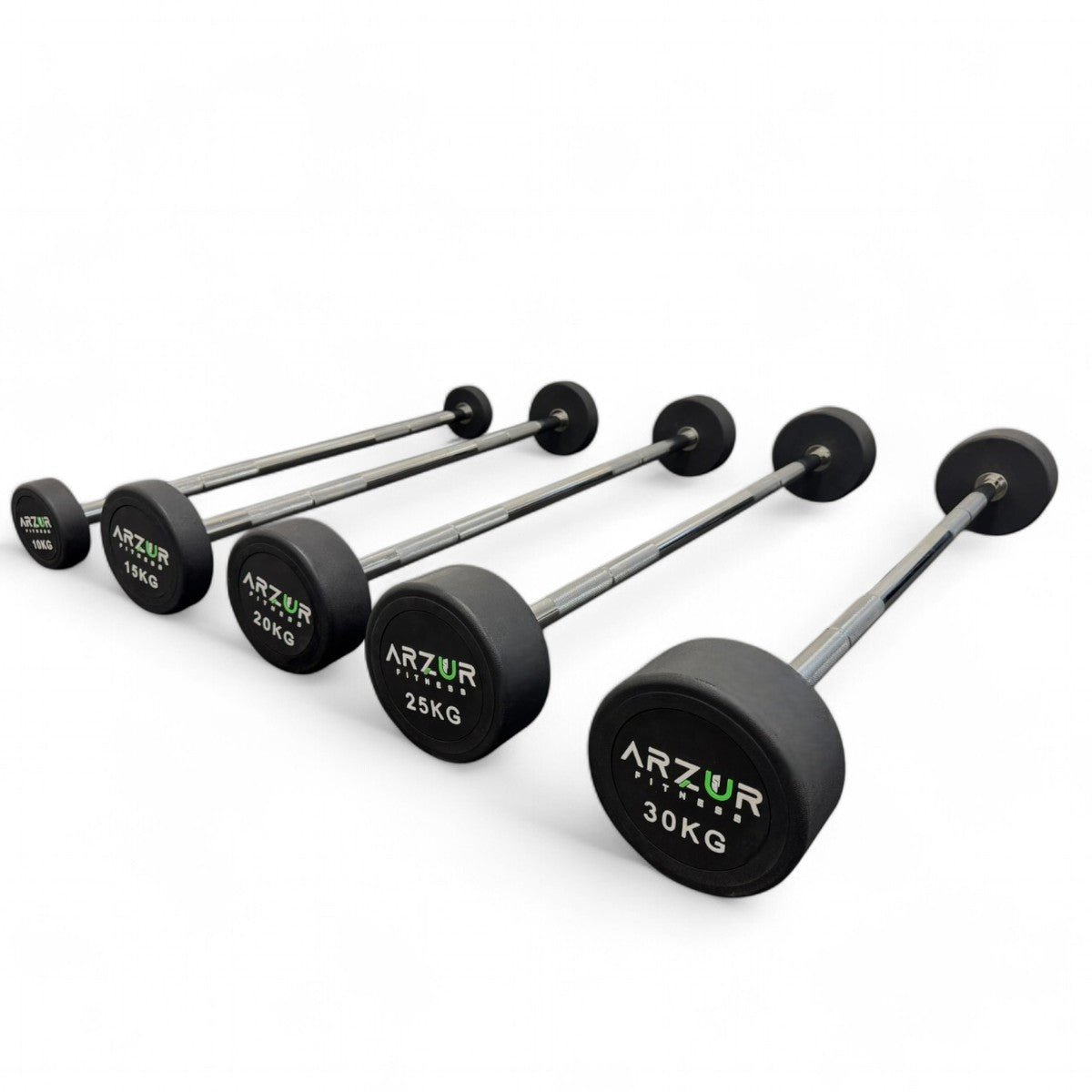 Kit Barra Montada Emborrachada 10,15,20,25,30 kg com Suporte - Rope Store #