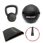Kit Home Training 4 Itens Wall Ball, Speed Rope, Abmat, Kettlebell - Rope Store #