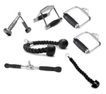 Kit Puxador Crossover Musculação Academia 7 Peças + Suporte - Rope Store #