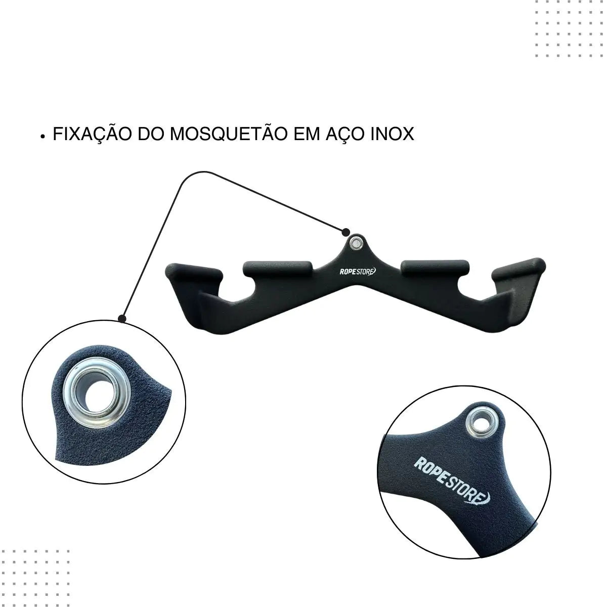 Kit Puxadores Anatômico Revestido Multipegadas - Rope Store #