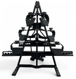 Kit Puxadores Anatômicos Reguláveis 8 Peças Preto + Suporte de Chão - Rope Store #