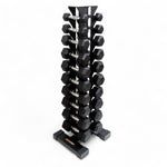 Kit Torre de Halteres Sextavados Completo de 1 a 10KG Par - Rope Store #