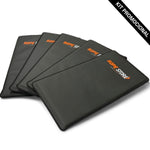 Kit com 5 Colchonetes 90 x 50 x 3 cm D60 Emborrachado Preto - Rope Store #