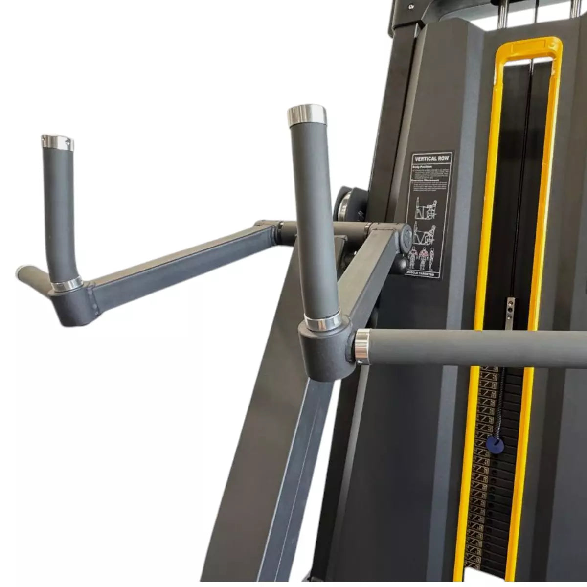 Máquina Vertical Row Remada Carga 130 kg Linha Hard - Rope Store #