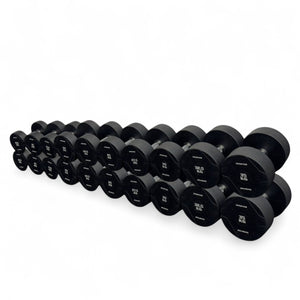 Kit Halter Dumbell Rubber Proline 12,5 a 35kg Com Suporte Grande