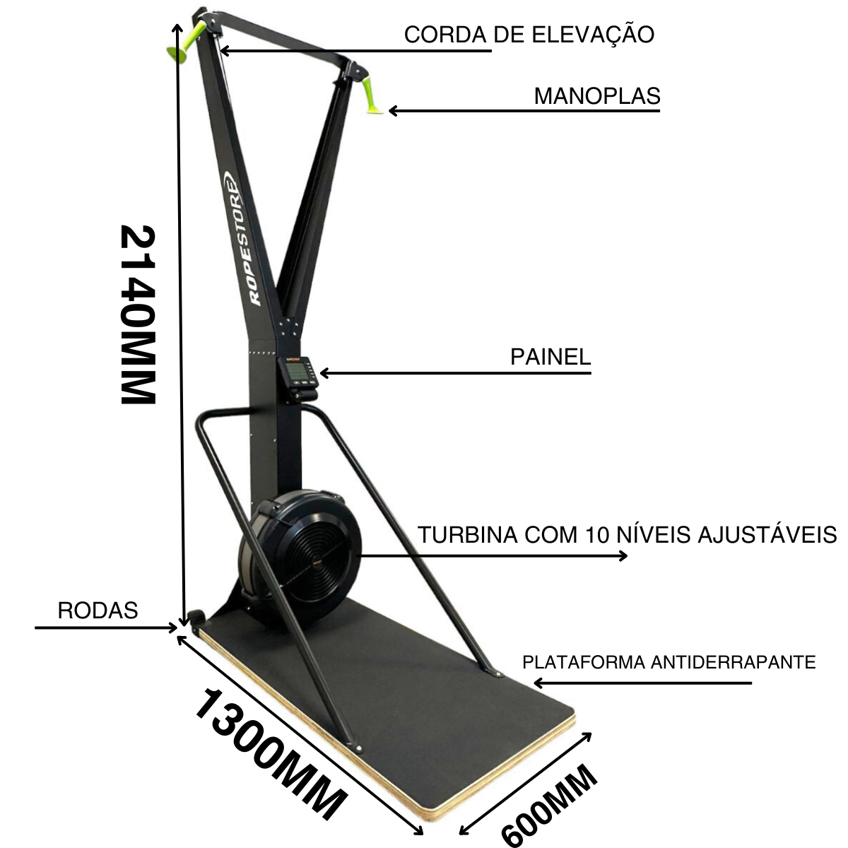 Air Ski Erg Simulador de Esqui Indoor - Rope Store #