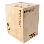 Caixa de Saltos Plyo Box Madeira Naval 50 x 60 x 75 cm Montada Com Logo - Rope Store #