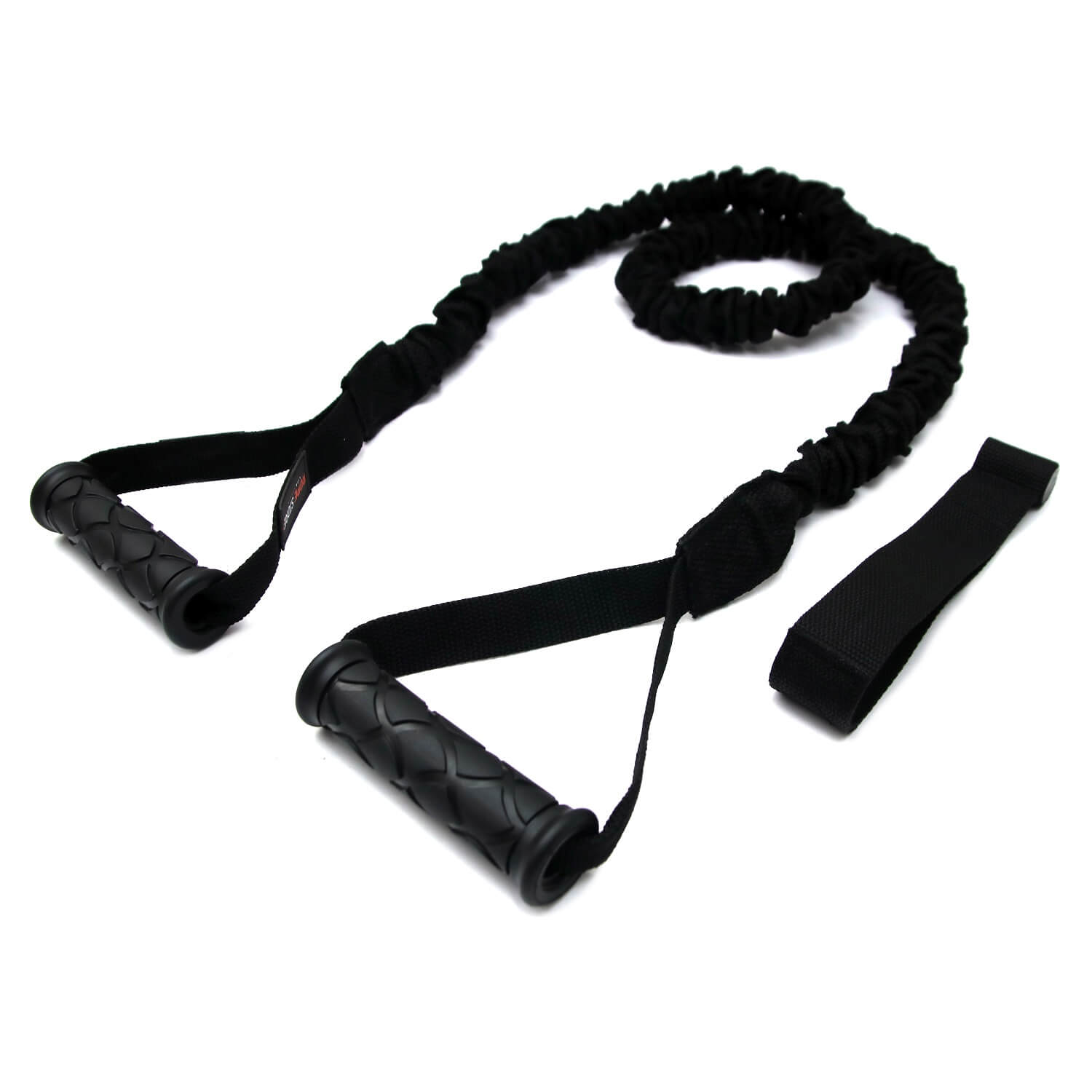 Extensor Elástico Com Manoplas Revestido 1,50 mt Tensão Médio Preto - Rope Store #