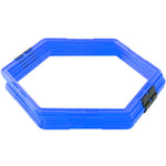Argola de agilidade Grade Hexagonal 6 unidades Azul - Rope Store #