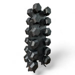Kit Halteres Sextavados 12,5 a 25 kg Par com Suporte - Rope Store #