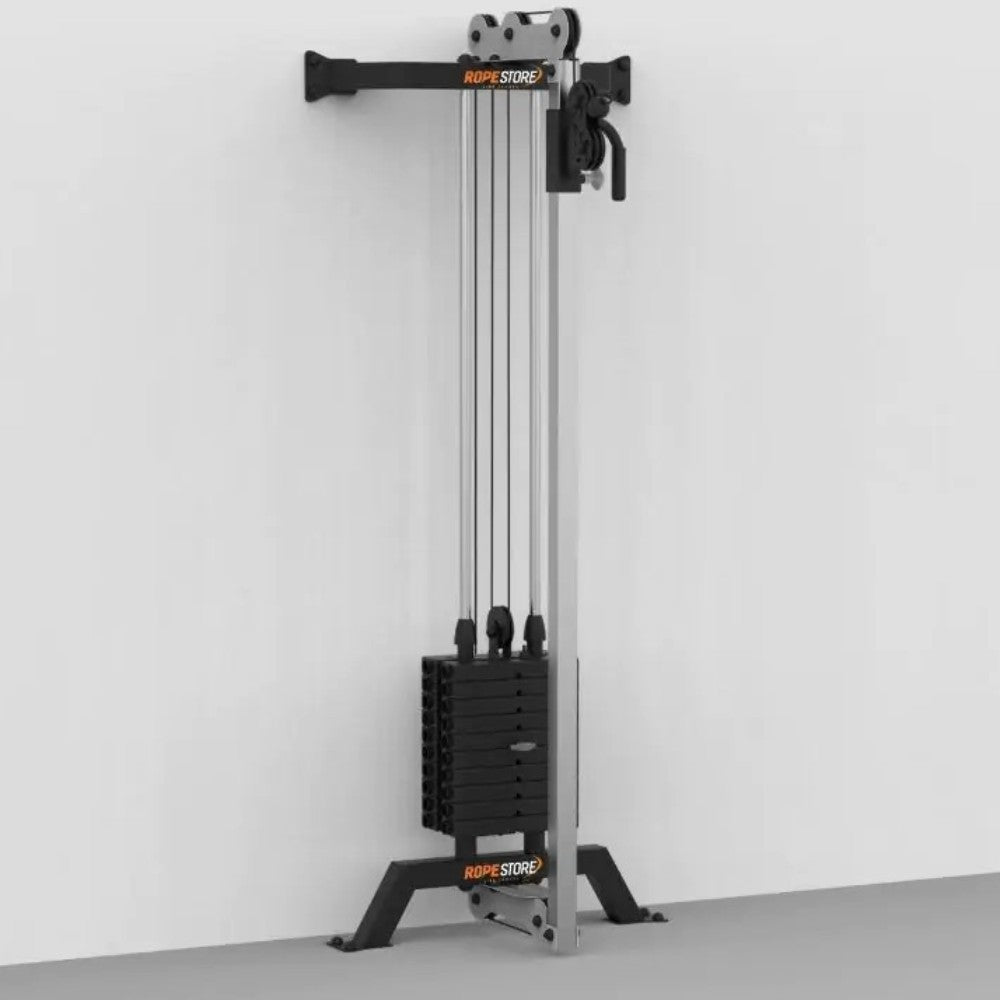 Polia de Parede com Carga de 50 kg Regulável Profissional Musculação - Rope Store #