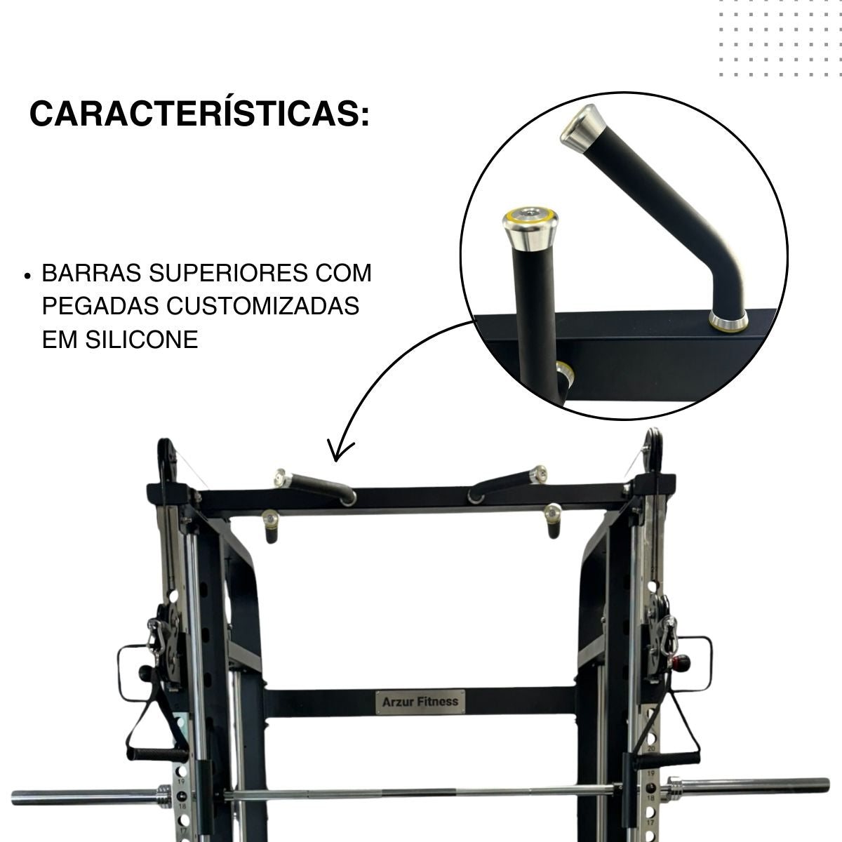 Rack Multifuncional com Smith 80 kg de Carga Linha Hard - Rope Store #