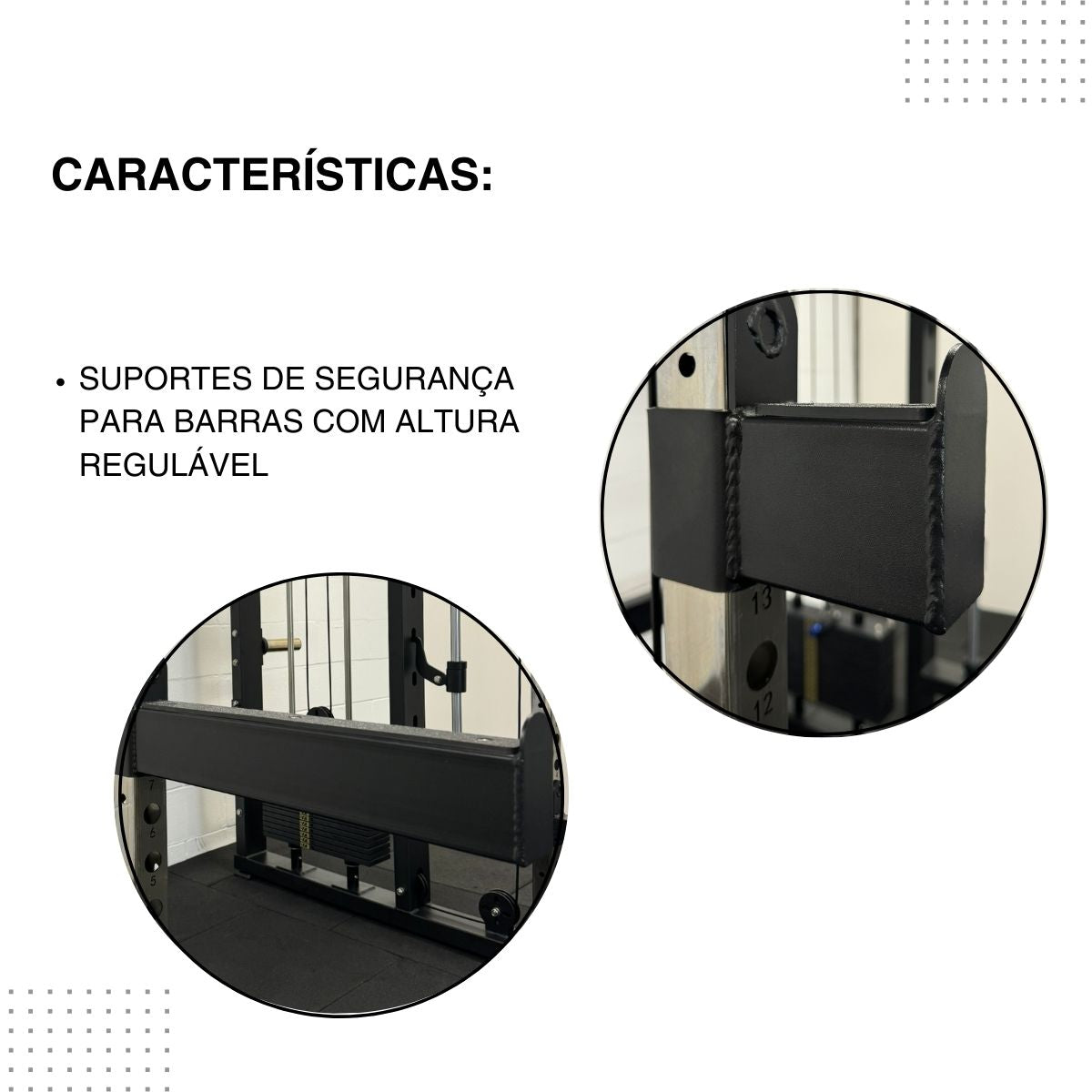 Rack Multifuncional com Smith 80 kg de Carga Linha Hard - Rope Store #