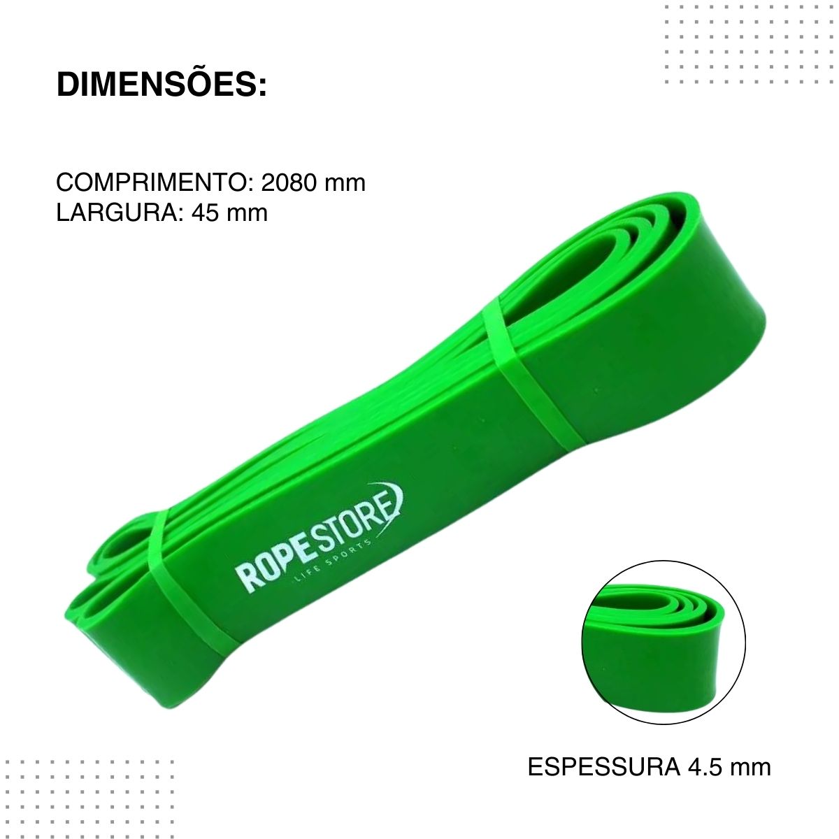 Super Band Forte Verde 4.5 Rope Store - Rope Store #