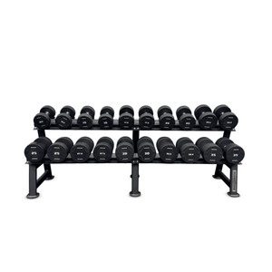 Kit Halter Dumbell Rubber Proline 12,5 a 35kg Com Suporte Grande