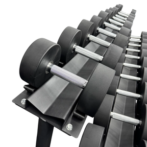 Kit Dumbell Rubber Proline 12,5 a 35kg Com Suporte Grande