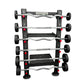 Kit Barras Montadas 10 a 30kg Reta e W com Expositor Multifuncional