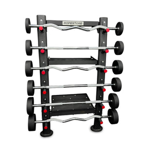 Kit Barras Montadas 10 a 30kg Reta e W com Expositor Multifuncional