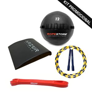 Kit Home Training 4 Itens Wall Ball, Pula Corda Segmentada, Abmat, Super Band