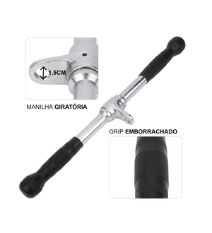 Puxador Pulley Reto 50 cm Cromado