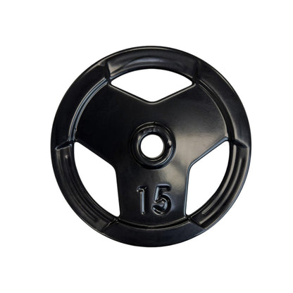 Anilha Olímpica Emborrachada Furo 54MM Preta