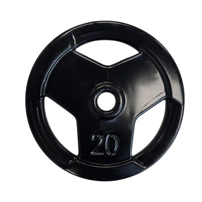 Anilha Olímpica Emborrachada Furo 54MM Preta