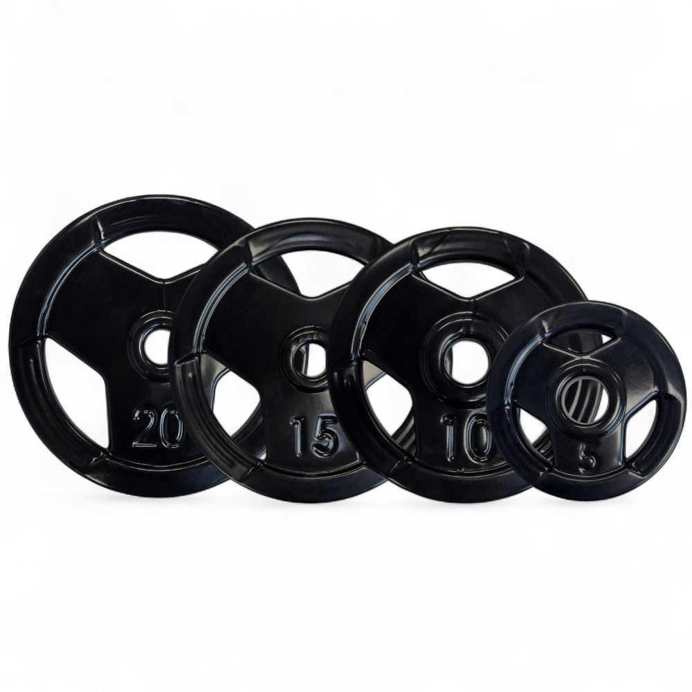 Anilha Olímpica Emborrachada Furo 54MM Preta