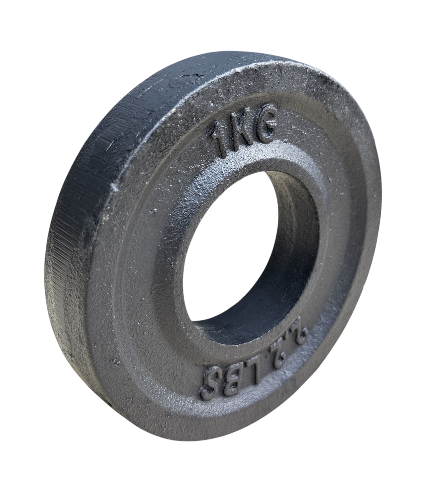 Anilha Olímpica Fracionada 1kg 2,2libras Ferro Fundido Pintada Preta