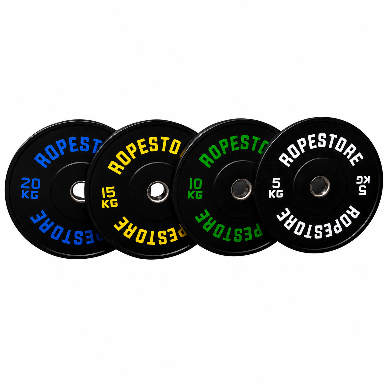 Kit Anilhas Olímpicas Bumper Preta 100 kg