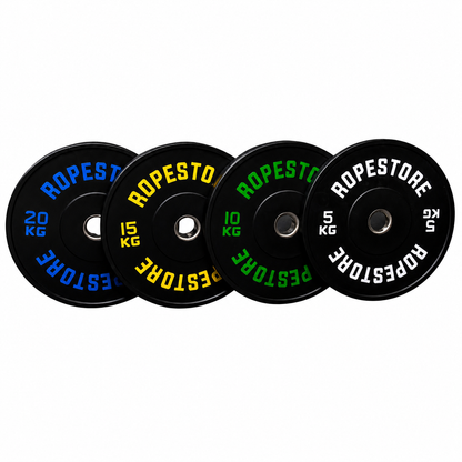 Kit Anilhas Olímpicas Bumper Preta 100 kg