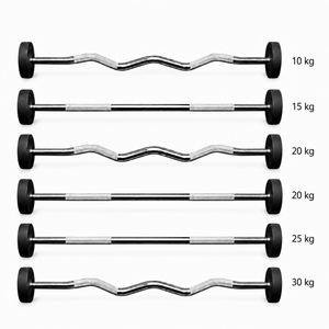 Kit Barras Montadas 10 a 30kg Reta e W com Expositor Multifuncional