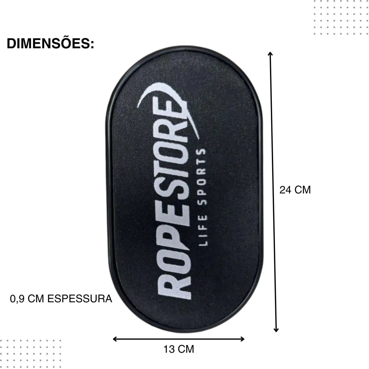 Discos De Deslizamento Preto - Rope Store #