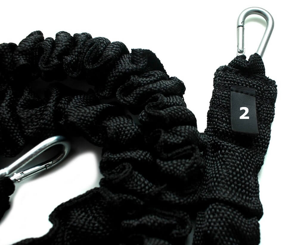 Elástico Extensor 1,20 Metros Revestido Tensão 2 Médio Preto - Rope Store #