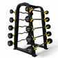 Kit Barra Montada Emborrachada 10,15,20,25,30 kg com Suporte - Rope Store #