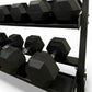 Kit Halteres Sextavados 12,5 a 30 kg com Expositor - Rope Store #