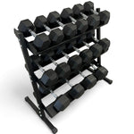 Kit Halteres Sextavados 12,5 a 30 kg com Expositor - Rope Store #