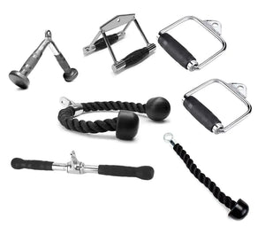 Kit Puxador Crossover Musculação Academia 7 Peças + Suporte - Rope Store #