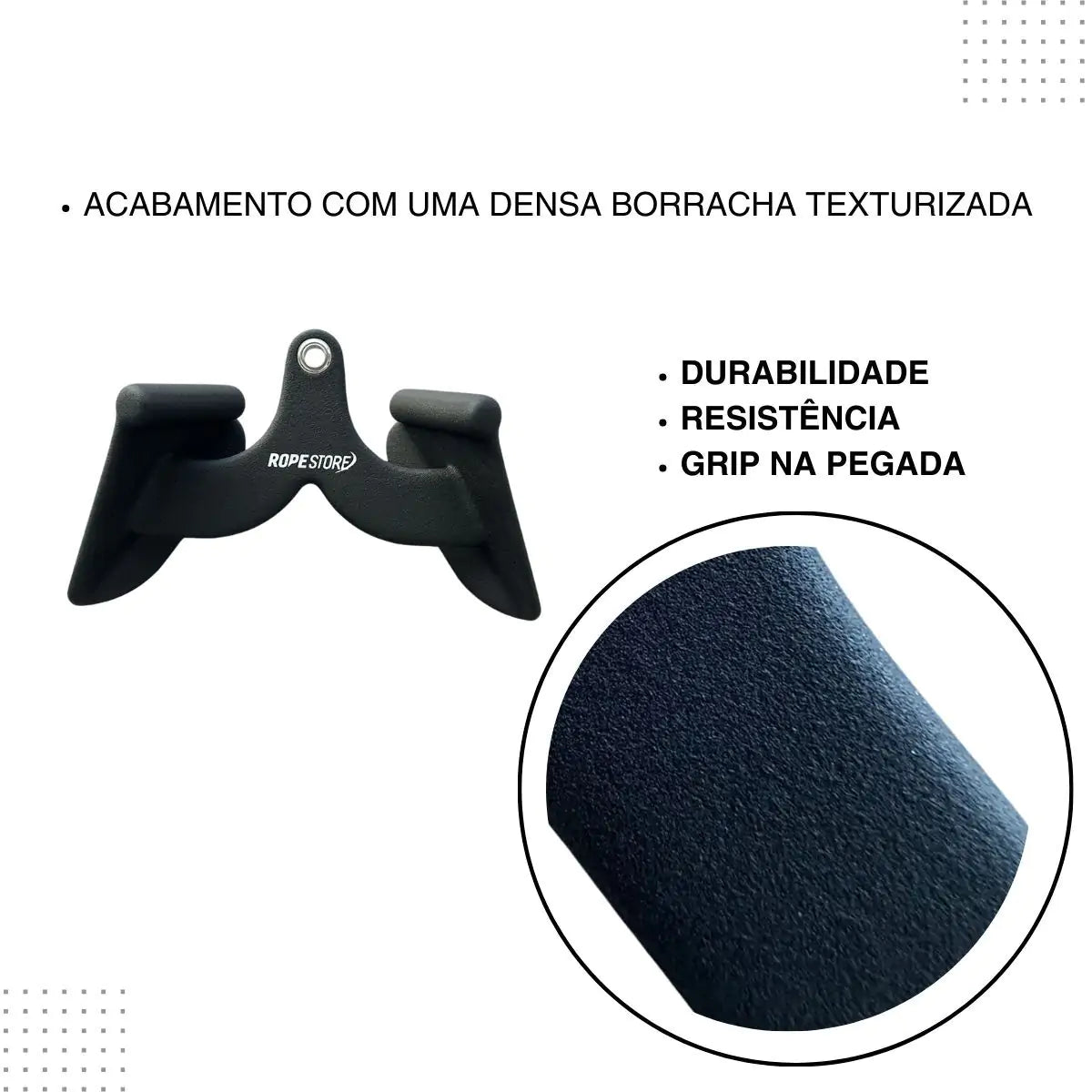 Kit Puxadores Anatômico Revestido Multipegadas - Rope Store #