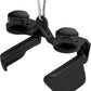 Kit Puxadores Anatômicos Reguláveis 8 Peças Preto + Suporte de Chão - Rope Store #