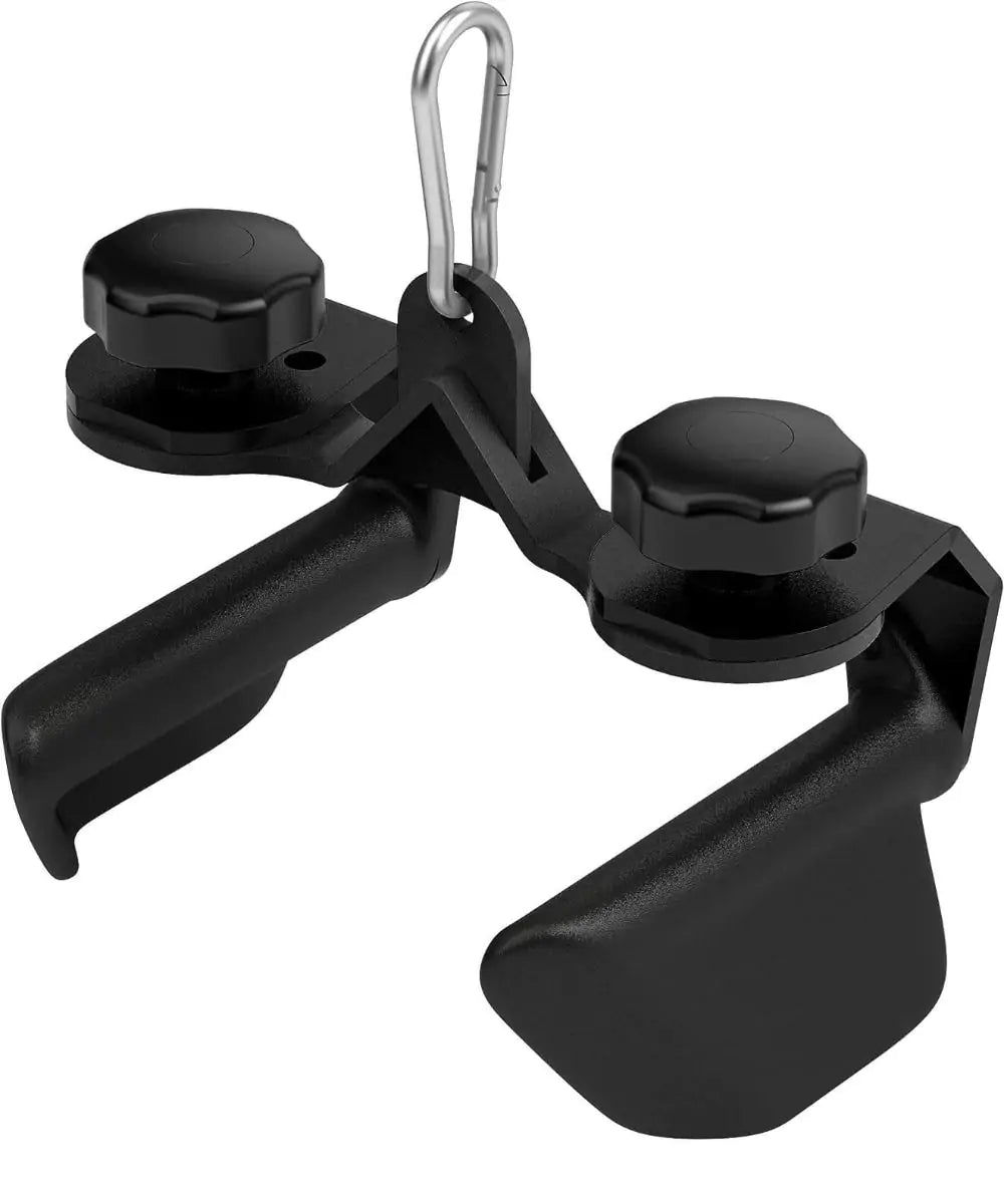 Kit Puxadores Anatômicos Reguláveis 8 Peças Preto + Suporte de Chão - Rope Store #