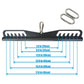 Kit Puxadores Anatômicos Reguláveis 8 Peças Preto + Suporte de Chão - Rope Store #