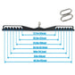 Kit Puxadores Anatômicos Reguláveis 8 Peças Preto + Suporte de Chão - Rope Store #