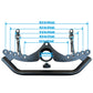 Kit Puxadores Anatômicos Reguláveis 8 Peças Preto + Suporte de Chão - Rope Store #
