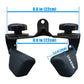 Kit Puxadores Anatômicos Reguláveis 8 Peças Preto + Suporte de Chão - Rope Store #