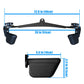 Kit Puxadores Anatômicos Reguláveis 8 Peças Preto + Suporte de Chão - Rope Store #